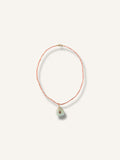 Necklace ''peach moonstone''