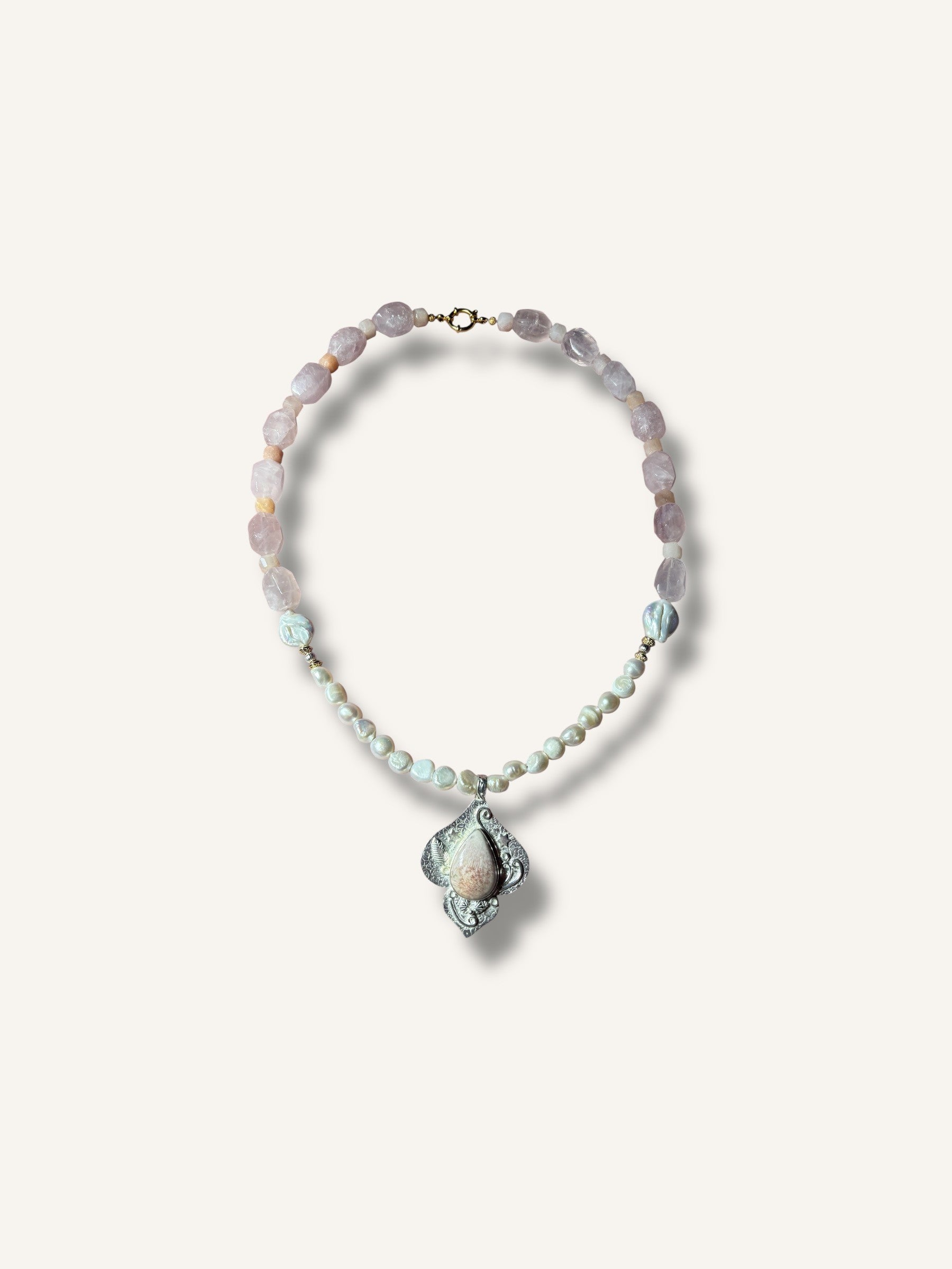 Necklace ''White heaven''