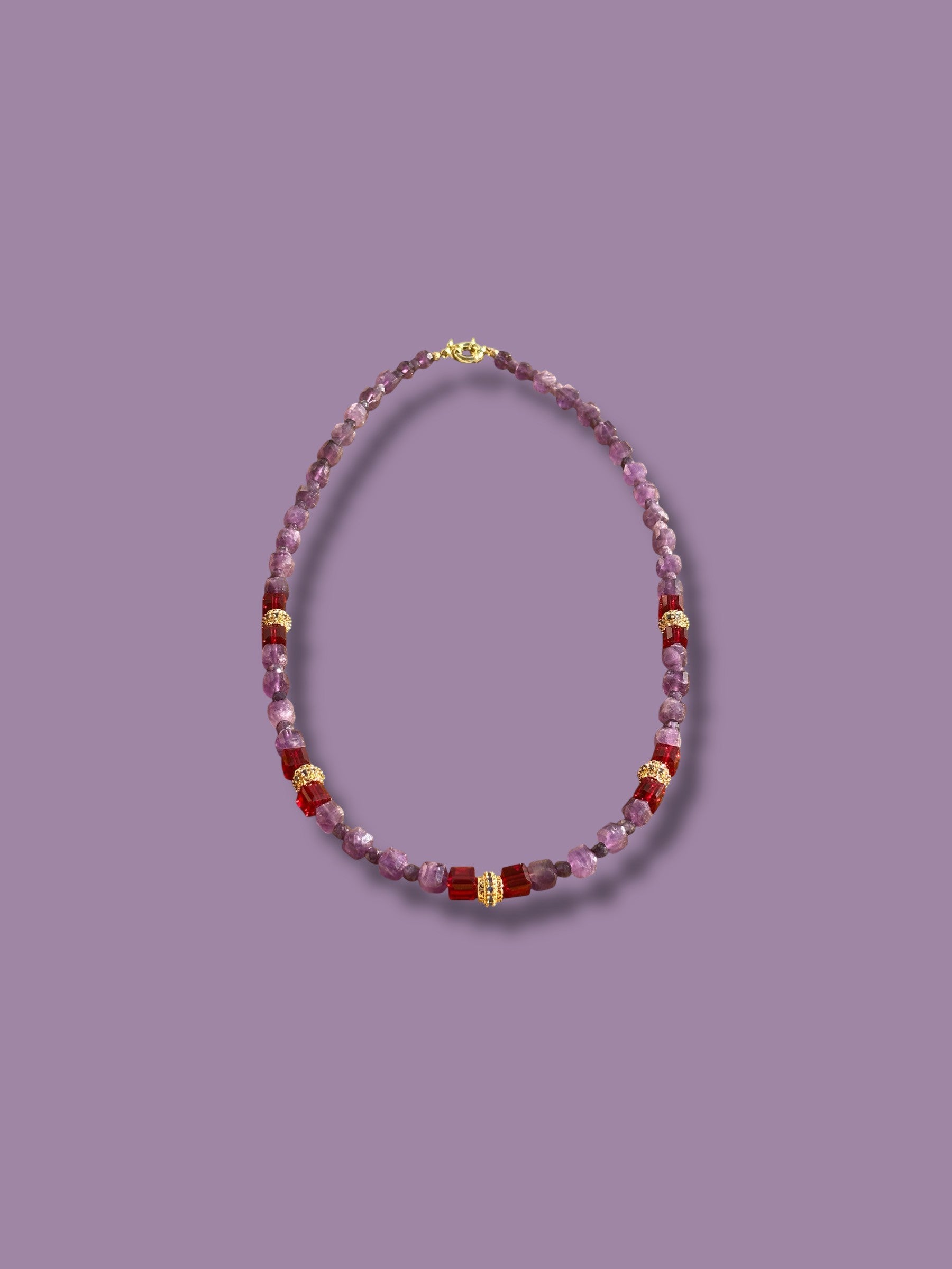 Necklace ''purple crown''