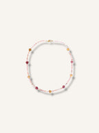 Necklace ''Rosequartz vanilla''