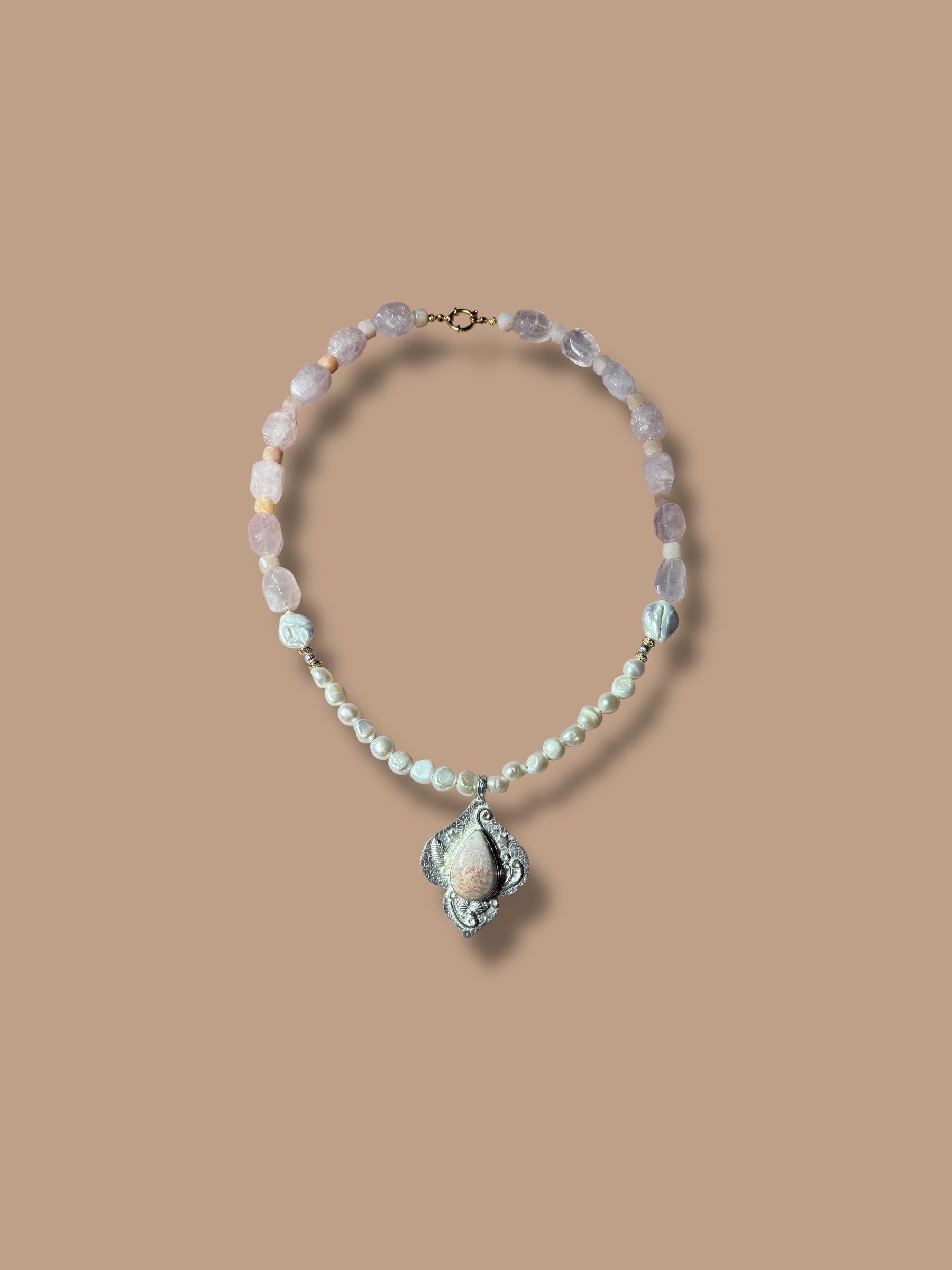 Necklace ''White heaven''