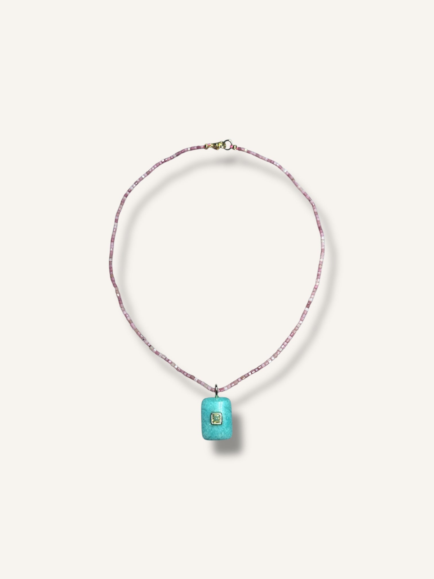 Necklace ''Tourmaline Amazonite''
