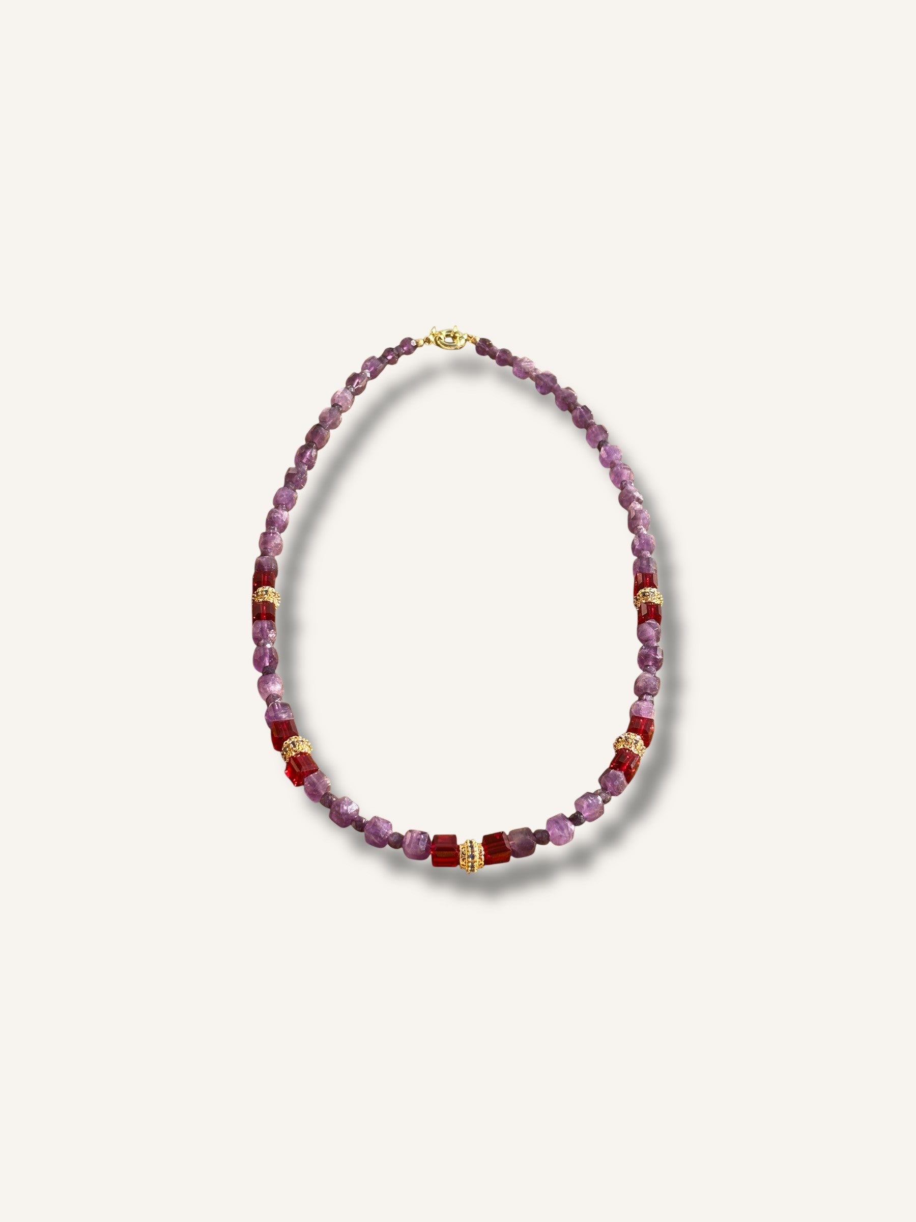 Necklace ''purple crown''