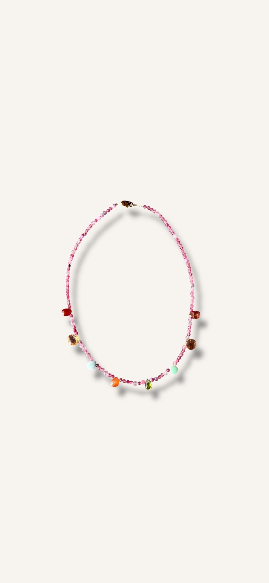 Necklace ''Tear drops rainbow''