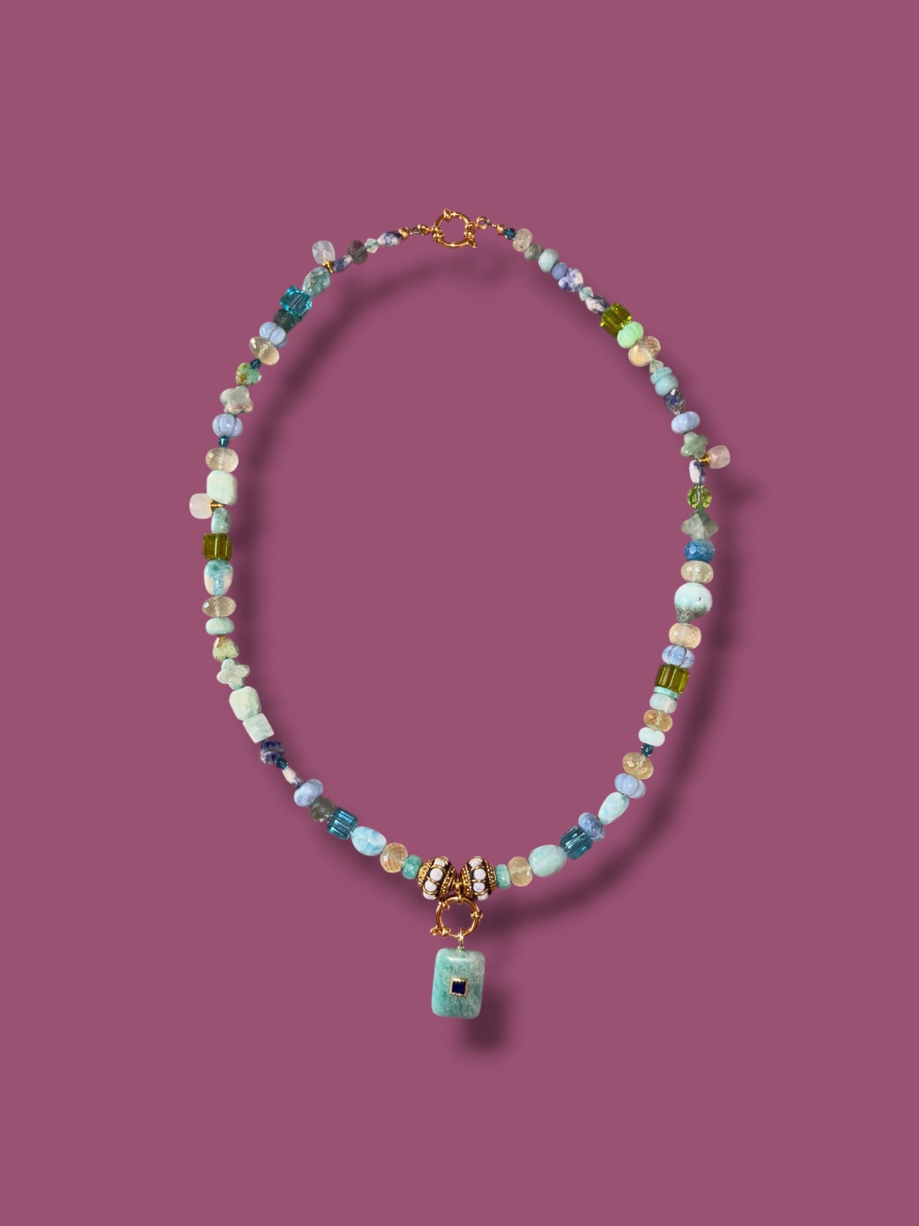 Necklace “ Mystique azul “