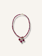 Necklace “Ruby Charms”