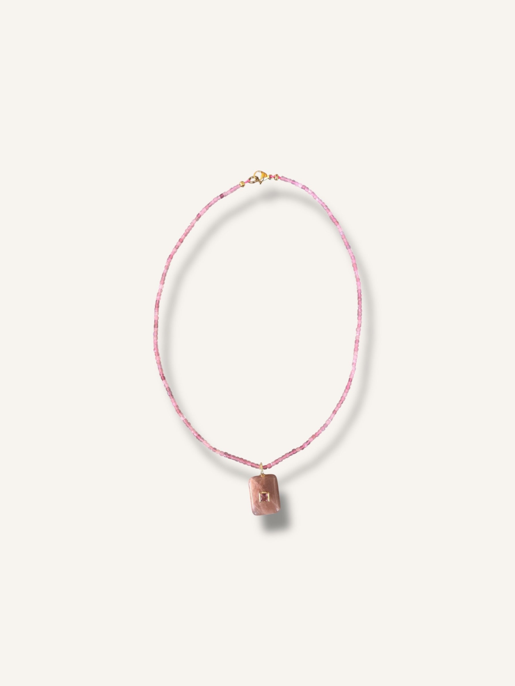 Necklace ''Pink tourmaline