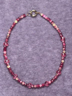 Necklace ''Rubellite heart''