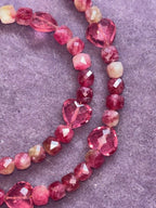 Necklace ''Rubellite heart''
