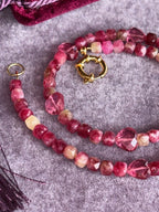 Necklace ''Rubellite heart''