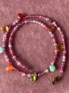 Necklace ''Tear drops rainbow''