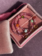 Necklace ''Tear drops rainbow''