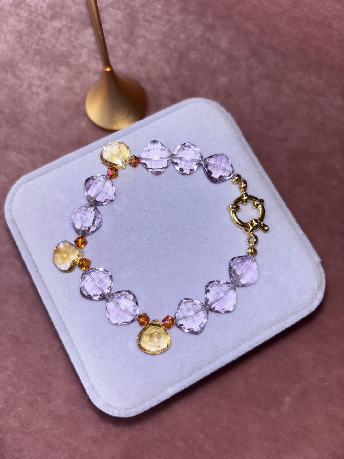 Bracelet “ Lilac citrine”