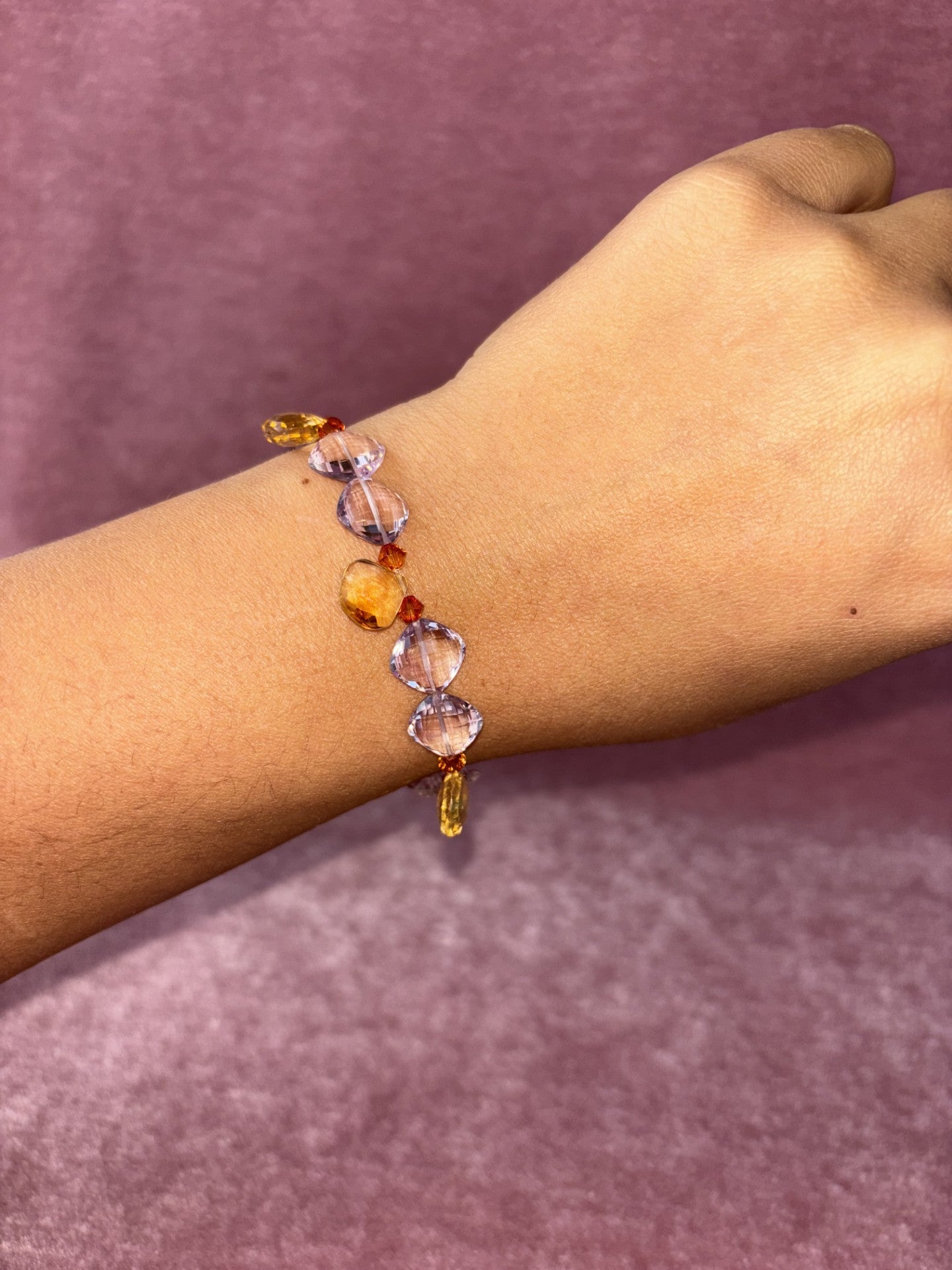 Bracelet “ Lilac citrine”