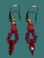 Earrings Cherry drops
