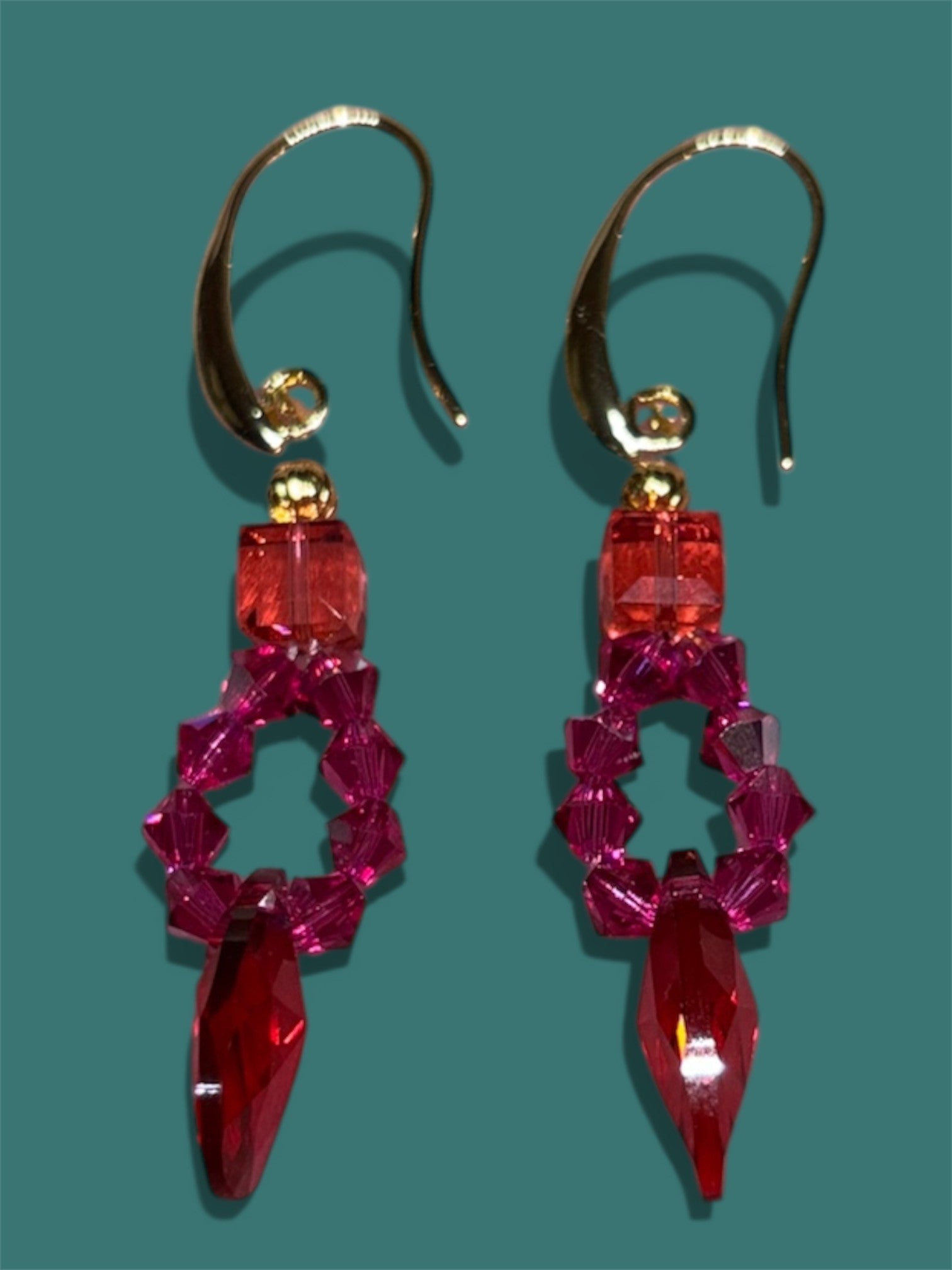 Earrings Cherry drops