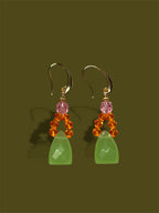 Earrings Lime triangle