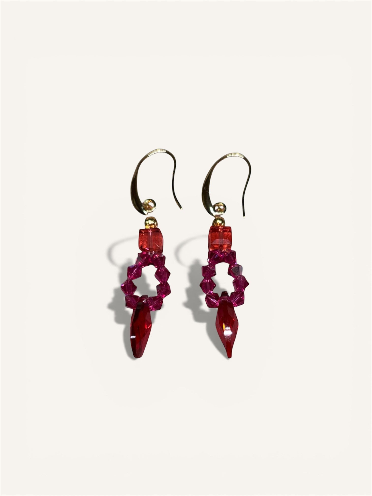 Earrings Cherry drops