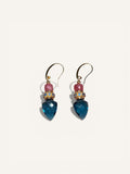 Earrings Blue zirconia