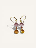Earrings Citrine Amethyst 59