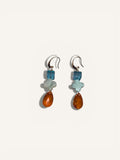 Earrings Flower Jade