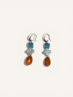 Earrings Flower Jade