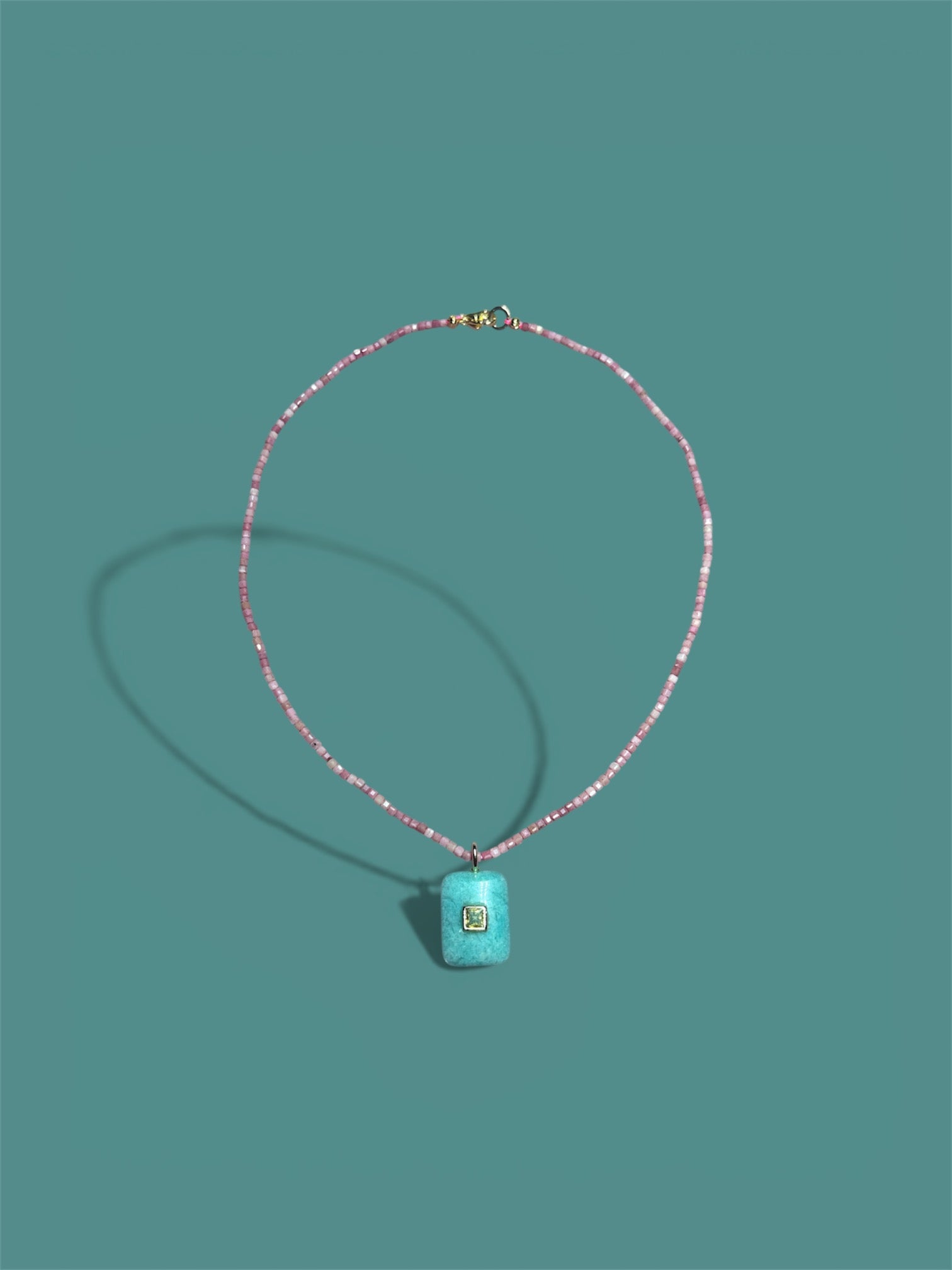 Necklace ''Tourmaline Amazonite''