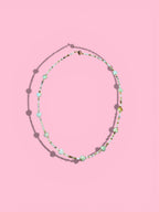 Necklace ''Amazonite hearts/cubes