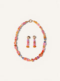 Necklace ''Peach Lotus''