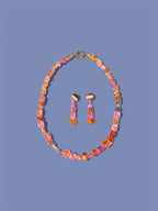 Necklace ''Peach Lotus''